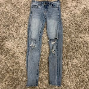 American Eagle distressed skinny jeans